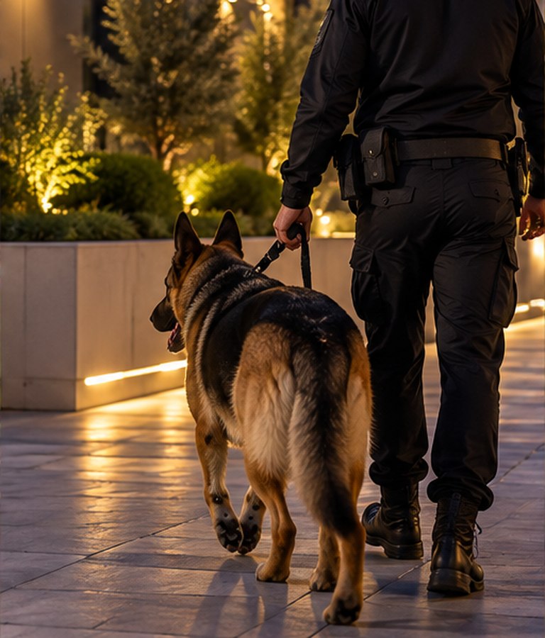 Περιπολίες με σκύλους ασφαλείας